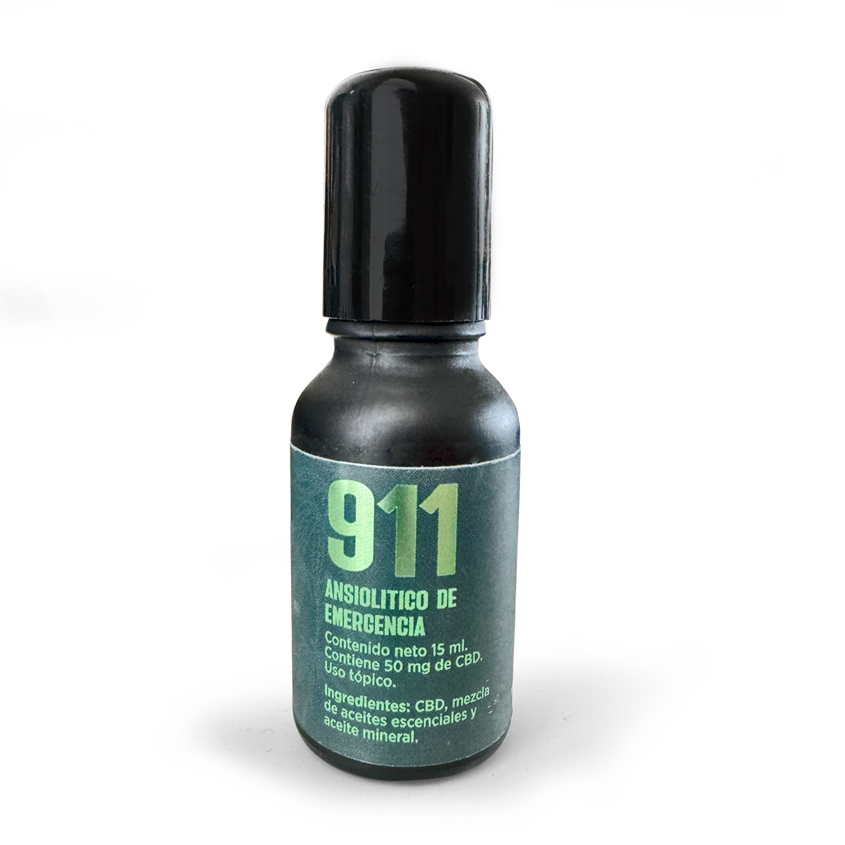 Envase de 911 Roll-On de Grupo Relax, ansiolítico de emergencia para aliviar la ansiedad y el estrés de manera natural.