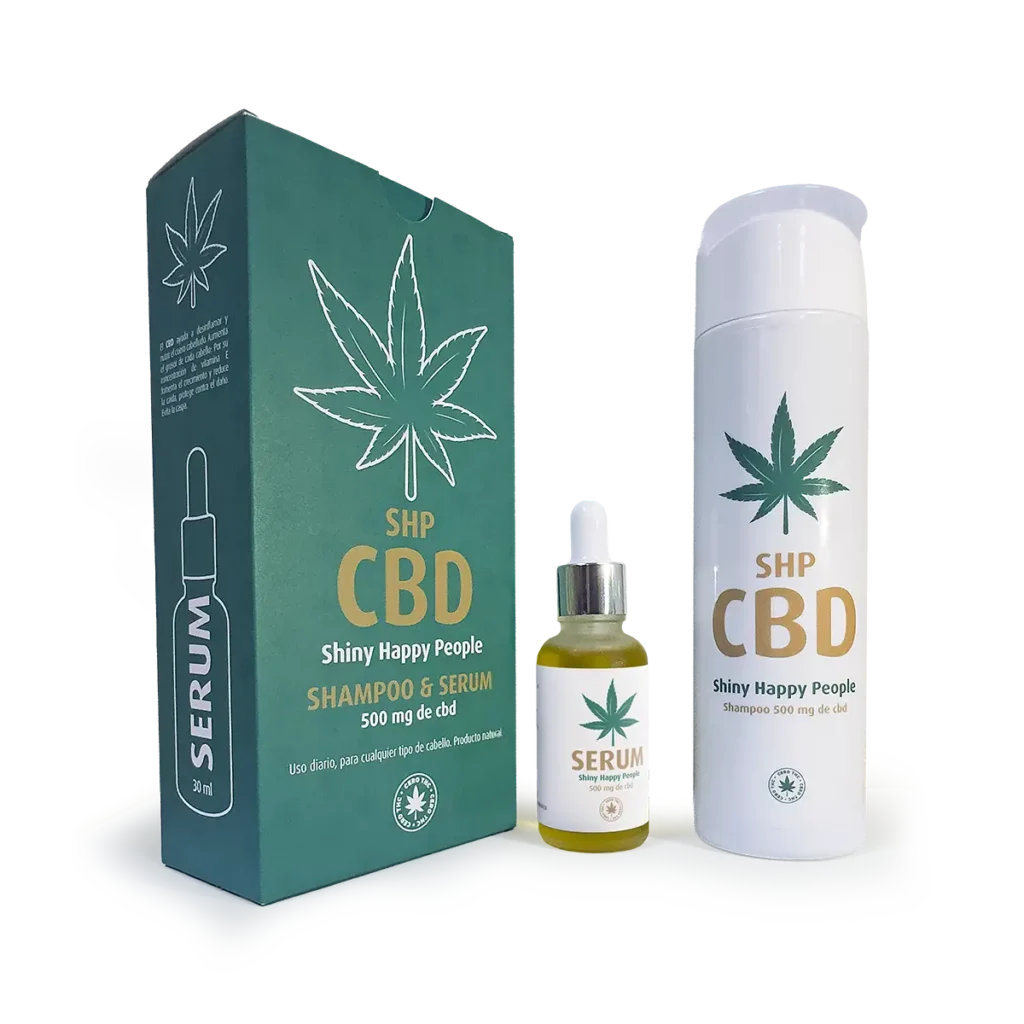 Shampoo y serum natural con CBD