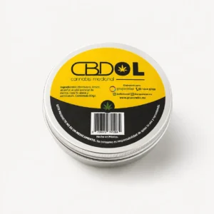 CBDol bálsamo corporal con CBD 0% THC en envase metálico